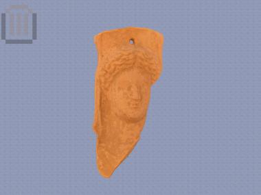 Part of bust of female figure
