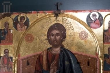 Jesus Christ Pantokrator, enthroned