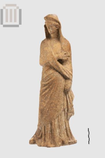 Πήλινο ειδώλιο γυναικείας μορφής από το Φράγμα Καλαμά