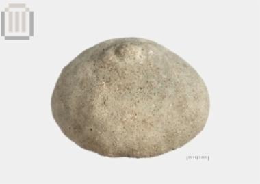 Clay hemispherical object from Riziani