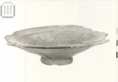 Deep clay fish-plate from Kefalochori