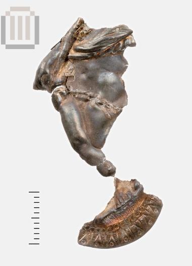 Μπρούντζινο έλασμα από το Φράγμα Καλαμά