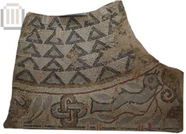 Fragment of floor mosaic