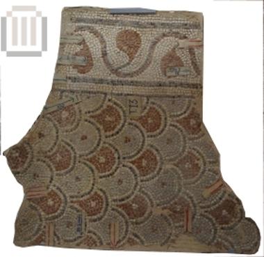 Fragment of floor mosaic