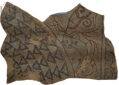 Fragment of floor mosaic