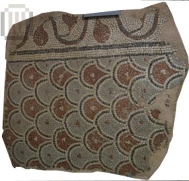 Fragment of floor mosaic