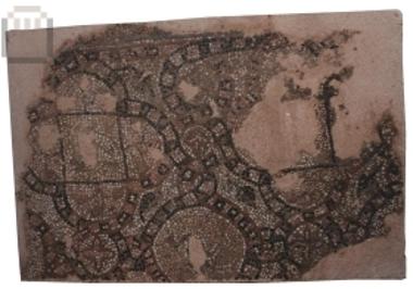 Fragment of floor mosaic
