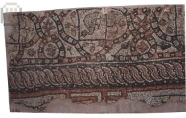 Fragment of floor mosaic