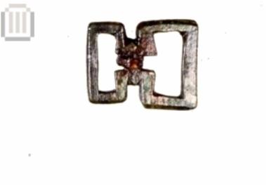 Bronze belt buckle and iron hoop from the Igoumenitsa Museum plot