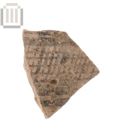 Όστρακο αγγείου αμαυρόχρωμης κεραμικής από τα Μαυρομαντίλια Προδρομίου