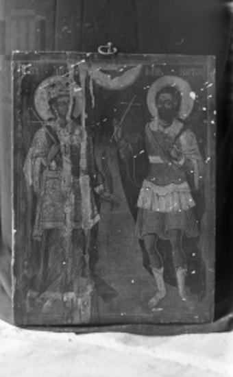 Saint Catherine and Saint Merkourios