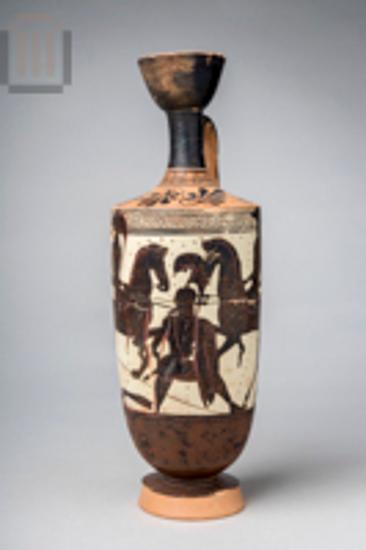 Μελανόμορφη λήκυθος λευκού βάθους