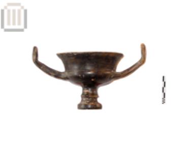 Black glazed kantharos