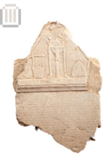 Pedimental stele