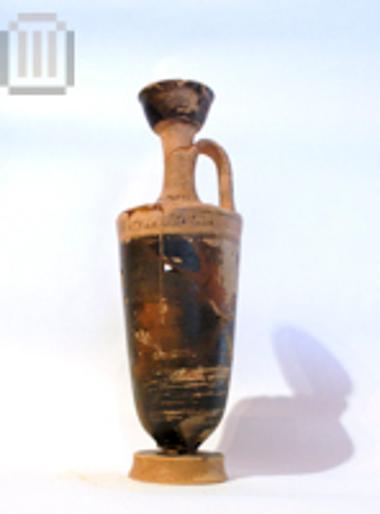 Attic black glazed lekythos