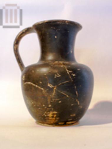 Black- glazed jug