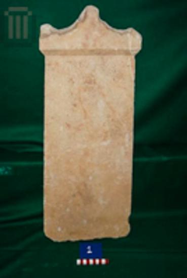 Grave stele with pedimental crowning