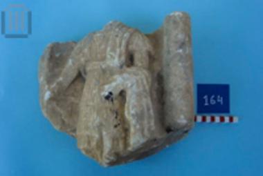 Fragment of a roman relief with a male figure