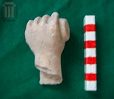 Part of a marble statue hand