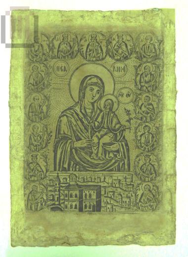 Η αγία Άννα με την Παναγία και τη Σκήτη Αγίας Άννης Αγίου Όρους