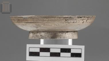 Small silver handleless bowl