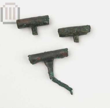 Bronze hinges from a wooden folded board for board games