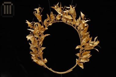 Gold myrtle wreath
