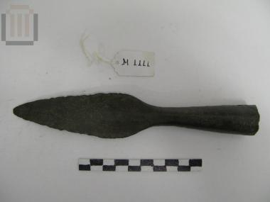 Χάλκινη φυλλόσχημη αιχμή δόρατος