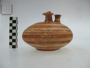 Clay stirrup jar