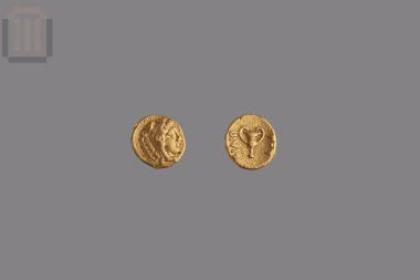 Gold trihemiobol or 1/8 stater of Philip II of Macedonia