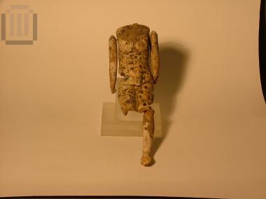 Τμήμα πήλινης πλαγγόνας γυναικείας μορφής