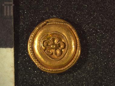 Χρυσή ασπιδόσχημη ψήφος περιδεραίου