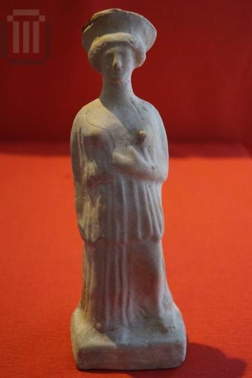 Clay female figurine