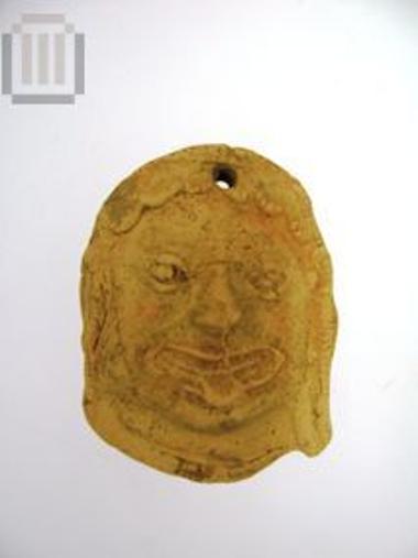 Clay plaque depicted with Mermaid bust