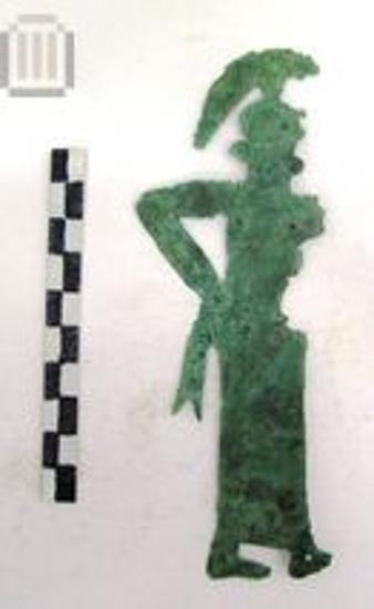 Χάλκινο έλασμα με απεικόνιση της θεάς Αθηνάς