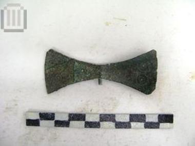 Bronze double axe model