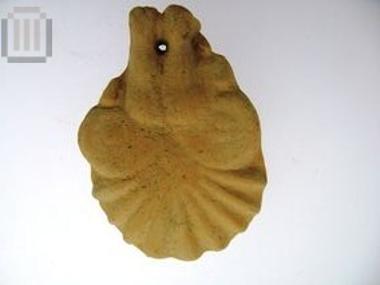 Clay palmette plaque