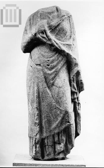 Marble female statue of the big Herakleiotissa type