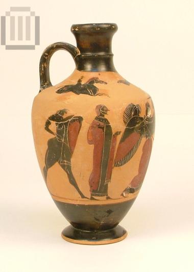 Αττική μελανόμορφη λήκυθος με ώμο