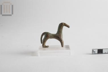 Copper horse statuette