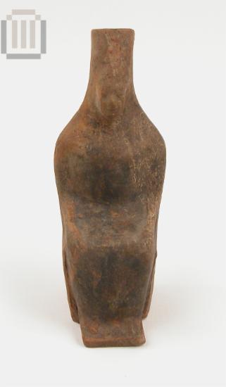 Terracotta figurine of an enthroned female figure