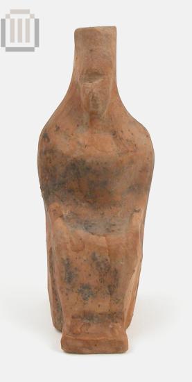 Terracotta figurine of an enthroned female figure