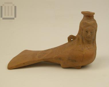 Plastic vase in the form of a siren