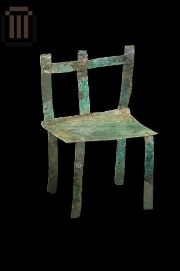 Bronze model of a throne