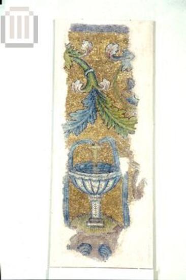 Τμήμα εντοίχιου ψηφιδωτού από την βασιλική της Αχειροποιήτου