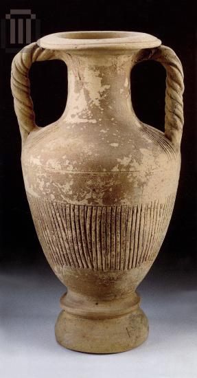 Amphora with twisted handles