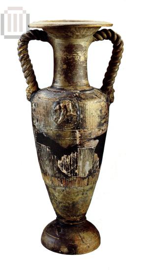 Amphora with relief emblems