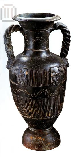 Amphora with relief emblems