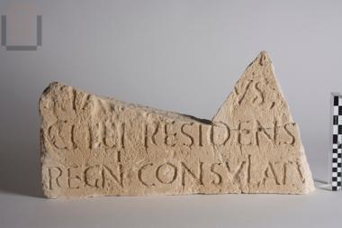 Fragment of an inscribed slab