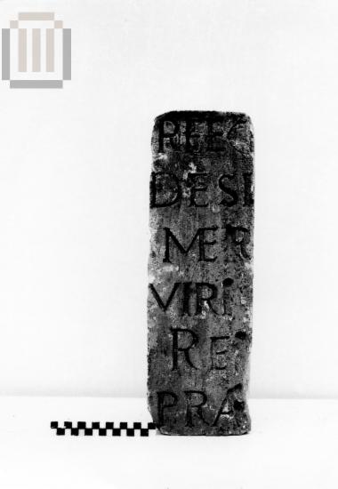 Fragment of an inscribed slab
